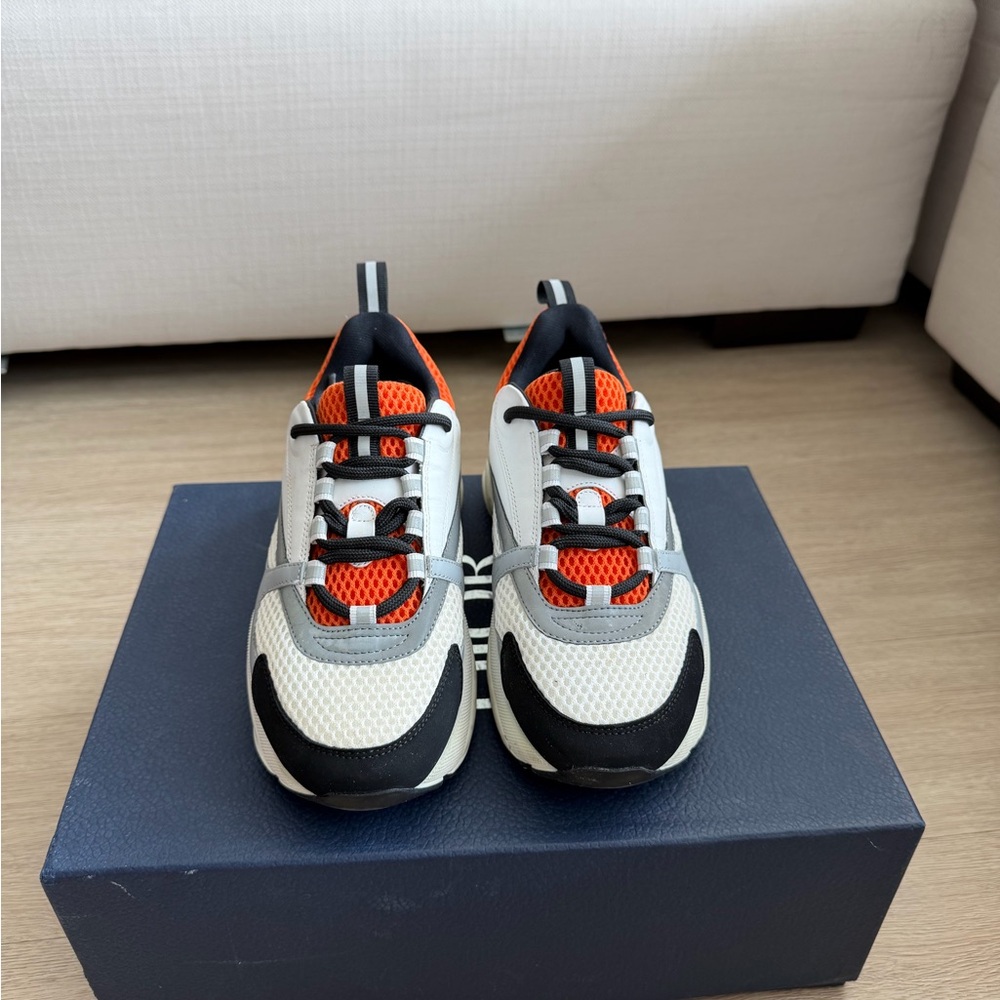 Dior B22 Sneakersd Grey Orange – Size 
37